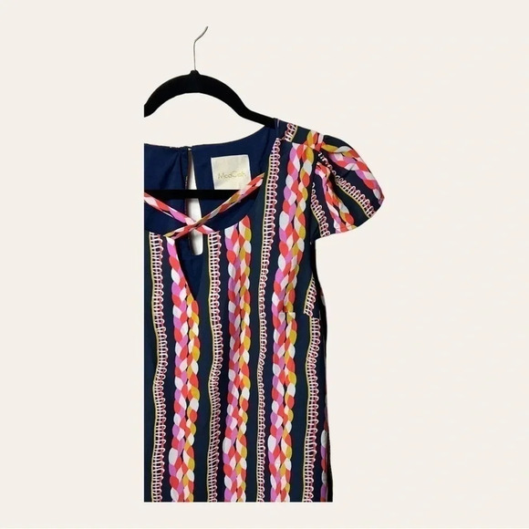 0415W. MOD CLOTH SHARED SENTIMENT SHIFT DRESS ROPES PRINT SIZE SMALL MULTICOLOR - Picture 2 of 9